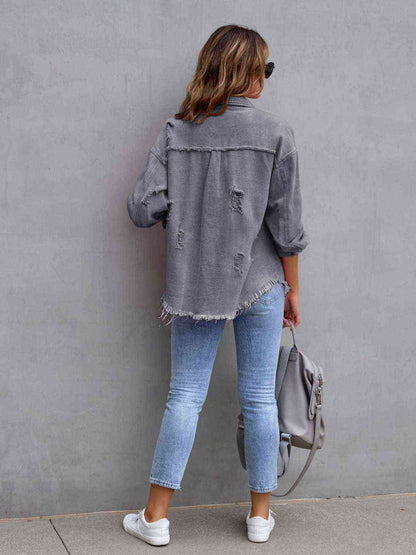 Distressed Denim Jacket